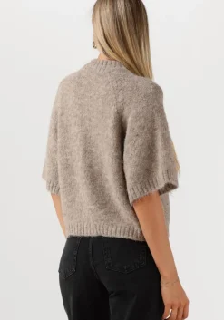 beige neo noir vest benuta fluffy knit cardigan