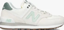 beige new balance lage sneakers wl574