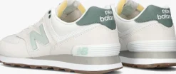 beige new balance lage sneakers wl574