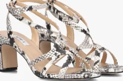 beige notre-v sandalen met hak 42527