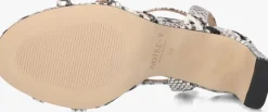 beige notre-v sandalen met hak 42527