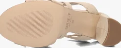 beige notre-v sandalen met hak 22552