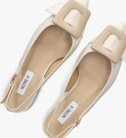 beige notre-v slingbacks 3341
