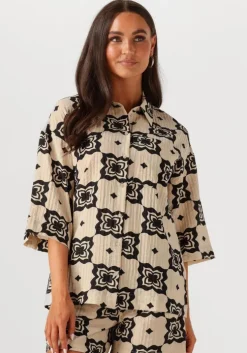 beige object blouses objella 3/4 shirt 138