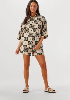 beige object blouses objella 3/4 shirt 138