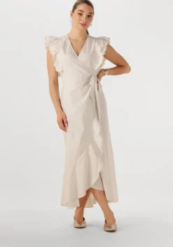 OBJECT maxi jurk objhope papaya s/s wrap dress>DAMES Jurken