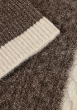 beige object trui objrosa knit l/s re pullover