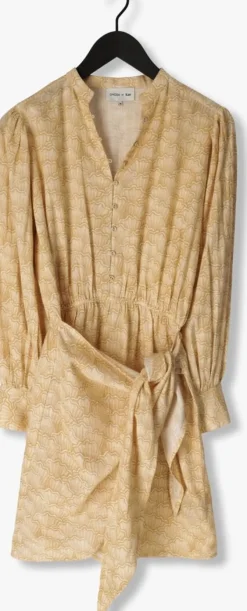 beige omoda atelier mini jurk x kae