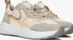 beige omoda lage sneakers triangle