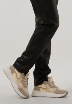 beige omoda lage sneakers triangle