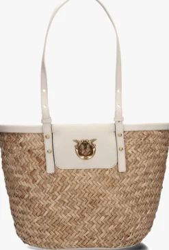 PINKO shopper love summer basket raffia>DAMES Shoppers