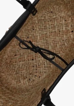 beige pinko shopper love summer basket raffia