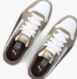 beige puma lage sneakers carina street