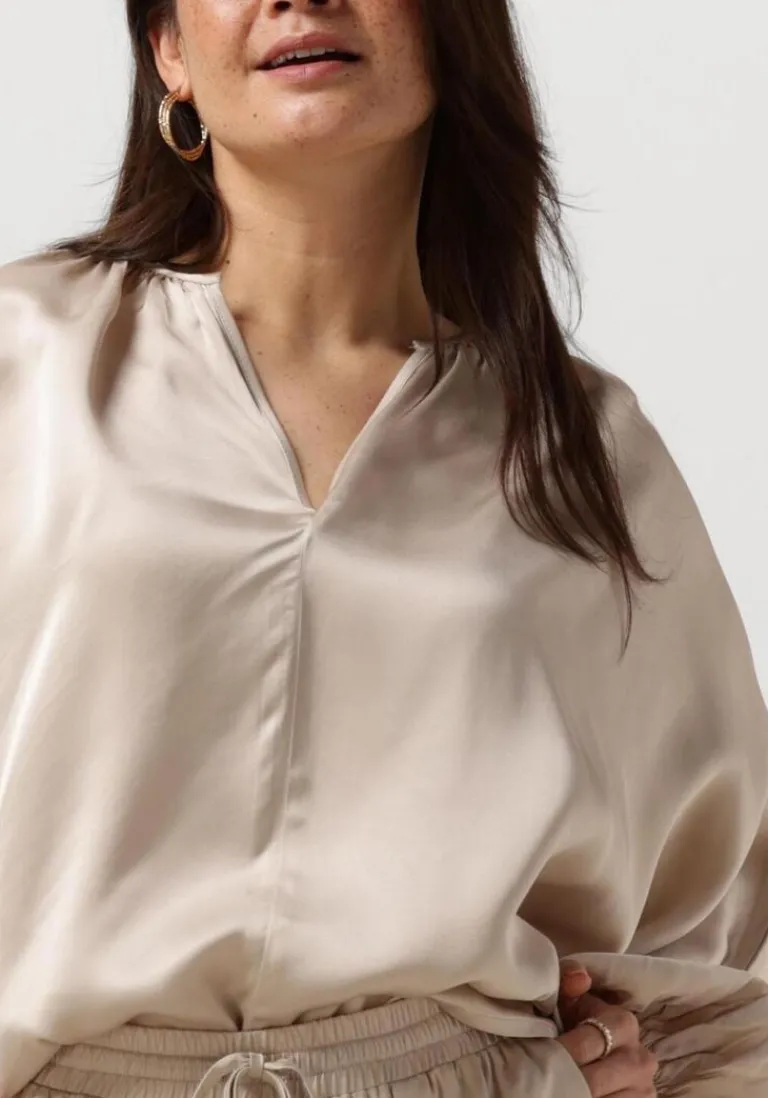 RESORT FINEST blouses satin balloon blouse>DAMES Blouses