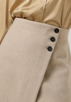 beige ruby tuesday minirok marji short woolen skirt