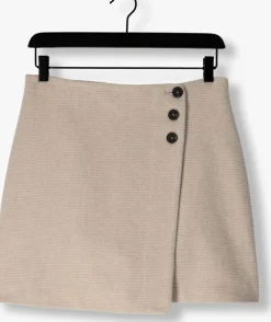 beige ruby tuesday minirok marji short woolen skirt