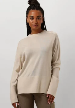 RUBY TUESDAY trui vallie soft round neck pullover high border>DAMES Truien & Vesten