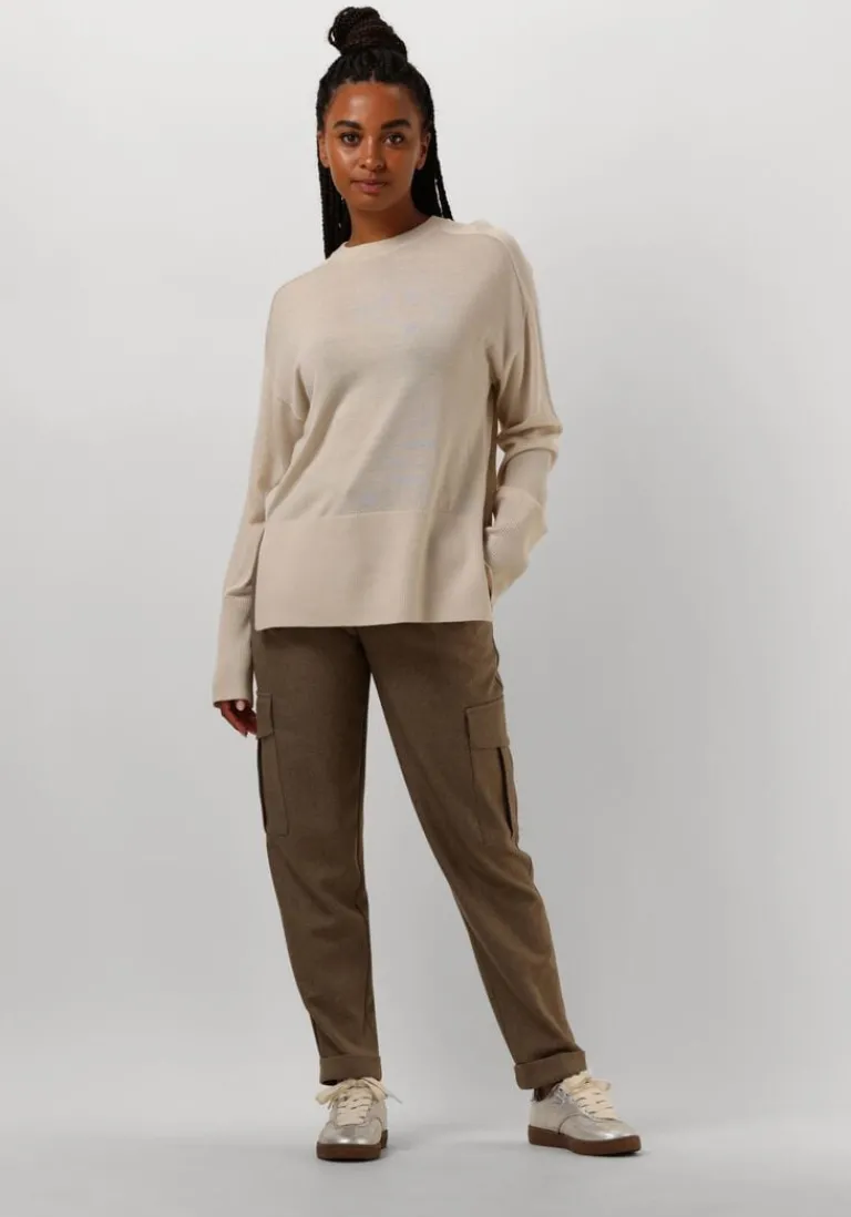 RUBY TUESDAY trui vallie soft round neck pullover high border>DAMES Truien & Vesten