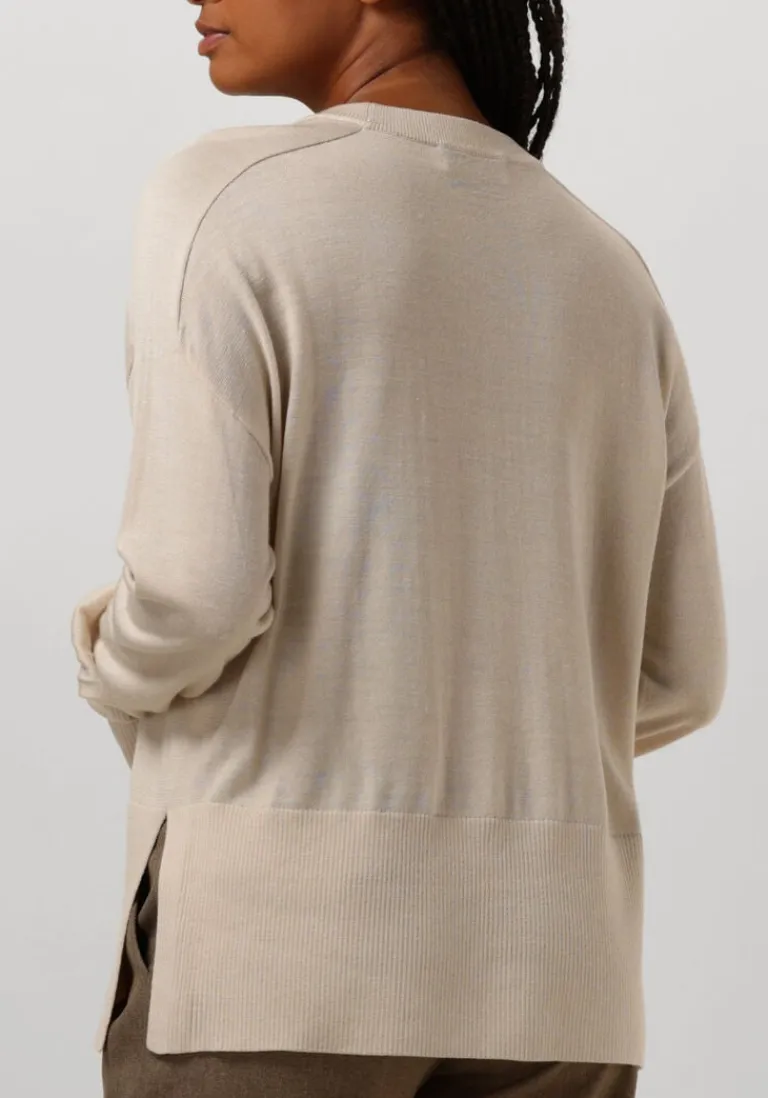 RUBY TUESDAY trui vallie soft round neck pullover high border>DAMES Truien & Vesten