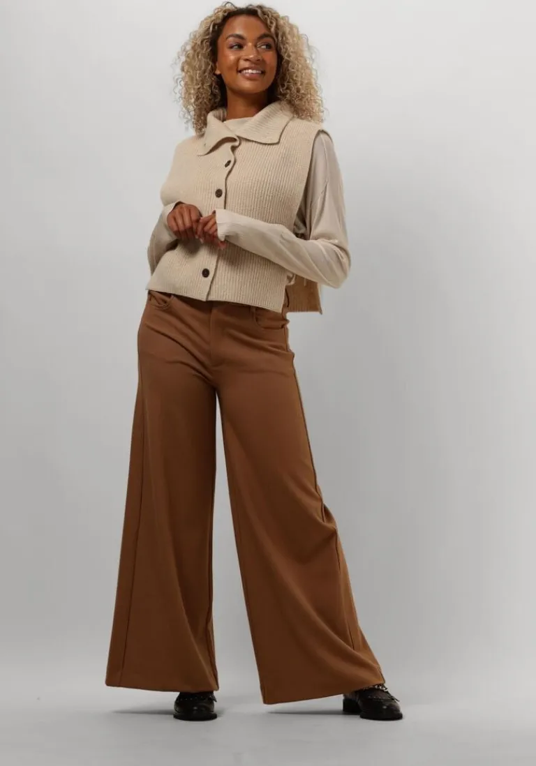 RUBY TUESDAY trui vallie soft round neck pullover high border>DAMES Truien & Vesten