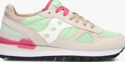 beige saucony lage sneakers shadow original