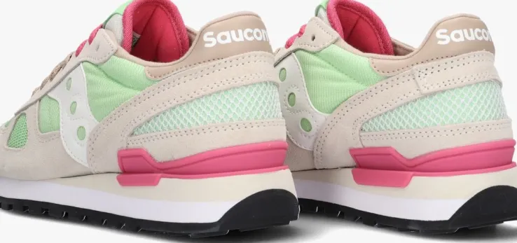 beige saucony lage sneakers shadow original