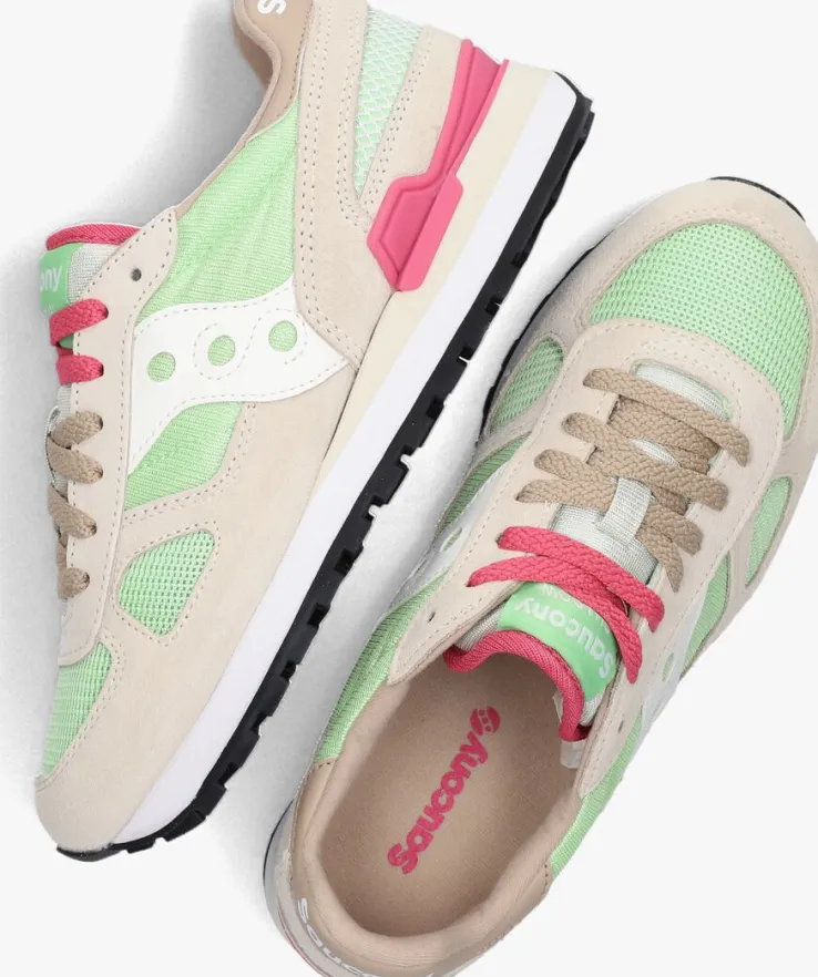 beige saucony lage sneakers shadow original