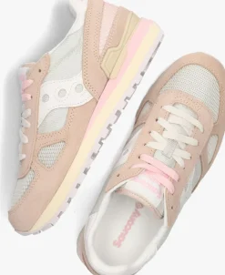 beige saucony lage sneakers shadow original