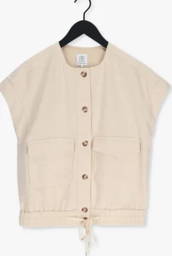 beige second female gilet ficaria waistcoat
