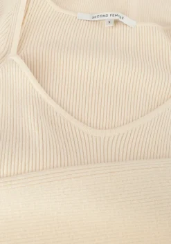 beige second female trui solia knit v-neck