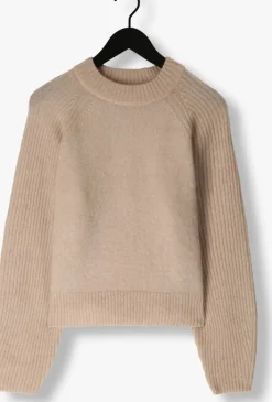 beige second female trui brookline knit new o-neck