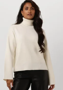 beige selected femme coltrui slfkamma ls knit roll neck