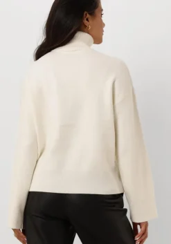 beige selected femme coltrui slfkamma ls knit roll neck