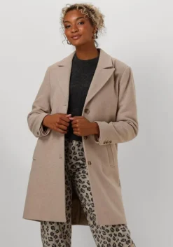 beige selected femme mantel slfnew alma wool coat
