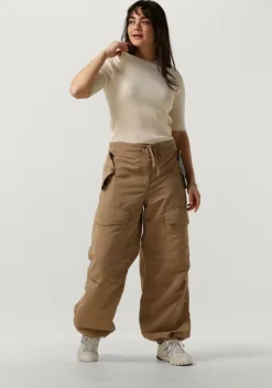 beige selected femme trui slfmala 2/4 knit o-neck b