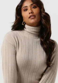 beige simple maxi jurk fidele knit-vis-22-3