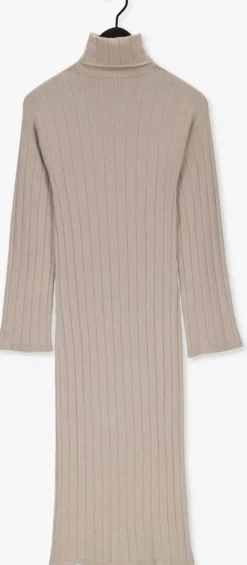 beige simple maxi jurk fidele knit-vis-22-3