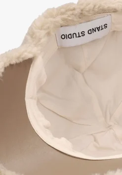 beige stand studio pet cia fur cap