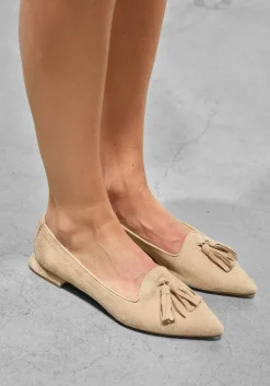 beige stefano lauran loafers pisa