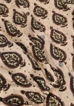 beige summum blouses longsleeve blouse print brodery