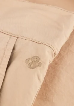 beige summum wijde broek culotte lt wt stretch poplin