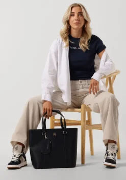 beige tommy jeans flared broek pants flared