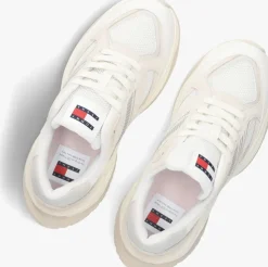 beige tommy jeans lage sneakers tjw trendy retro runner