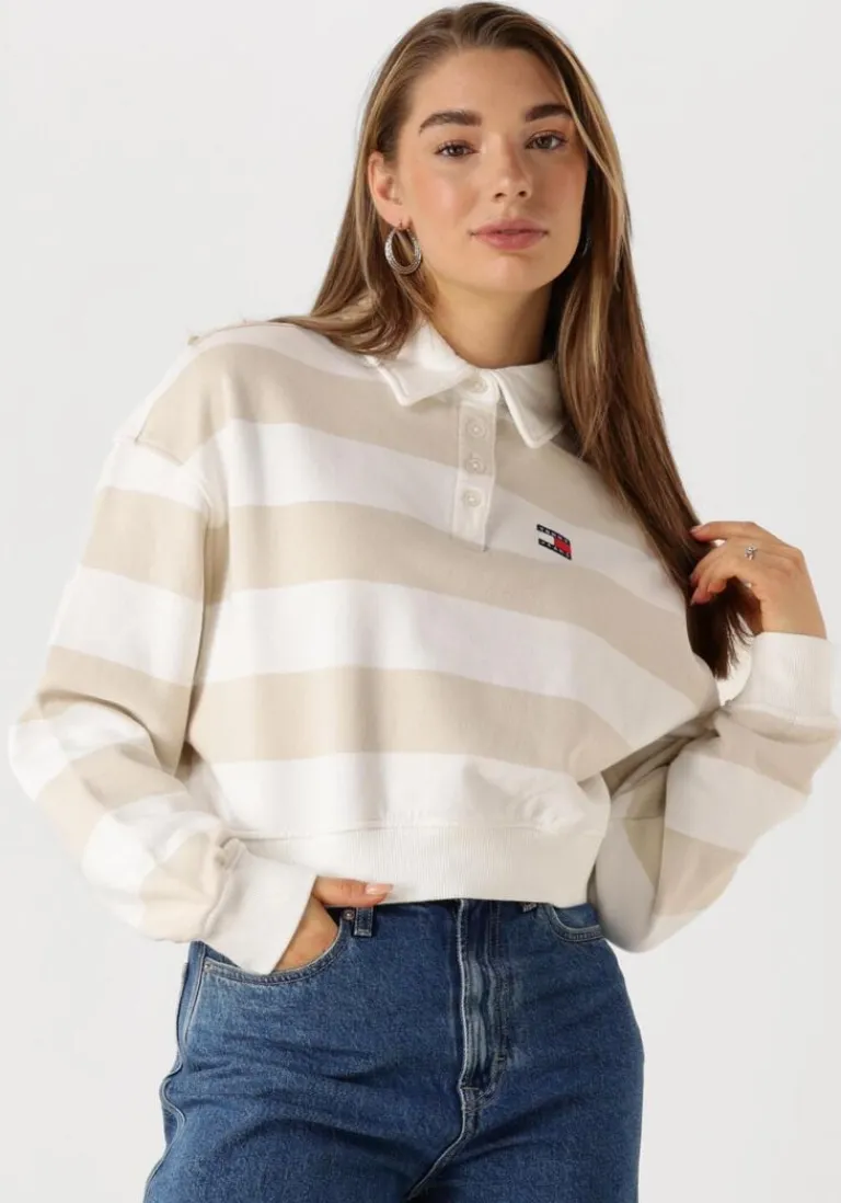 TOMMY JEANS tops & t-shirts tjw boxy badge polo hwk>DAMES Tops & T-Shirts