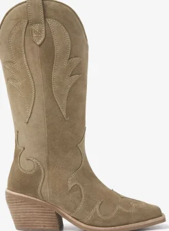 beige via vai cowboylaarzen eveline river