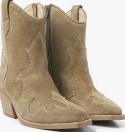 beige via vai enkellaarsjes eveline riley