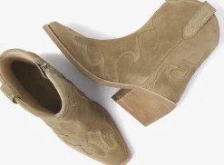 beige via vai enkellaarsjes eveline riley