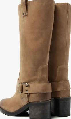 beige via vai hoge laarzen flo benson