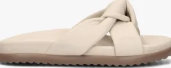 beige via vai platte sandalen candy nova