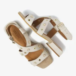 beige via vai sandalen gigi polly